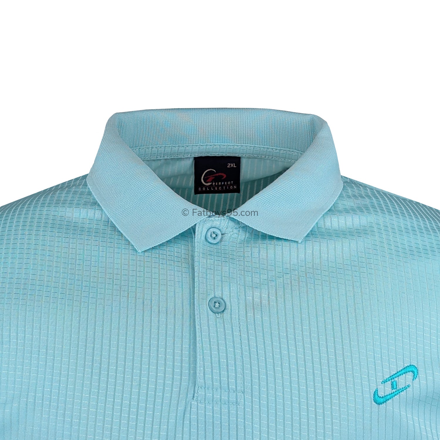 Perfect Collection Plain Mesh Polo - Light Blue 2