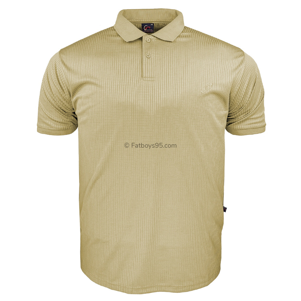 Perfect Collection Plain Mesh Polo - Stone 1