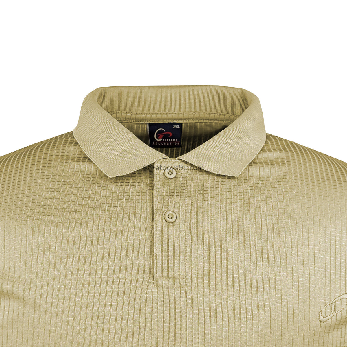 Perfect Collection Plain Mesh Polo - Stone 2