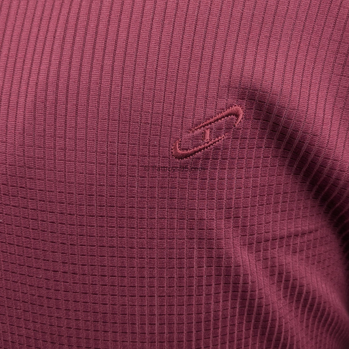 Perfect Collection Plain Mesh Polo - Wine 3