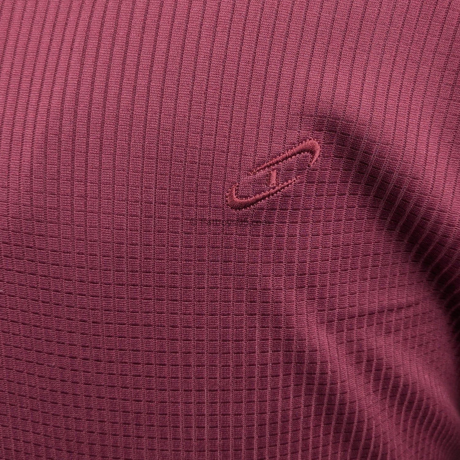 Perfect Collection Plain Mesh Polo - Wine 3