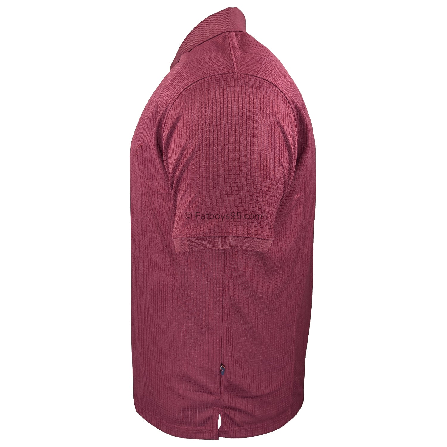 Perfect Collection Plain Mesh Polo - Wine 5