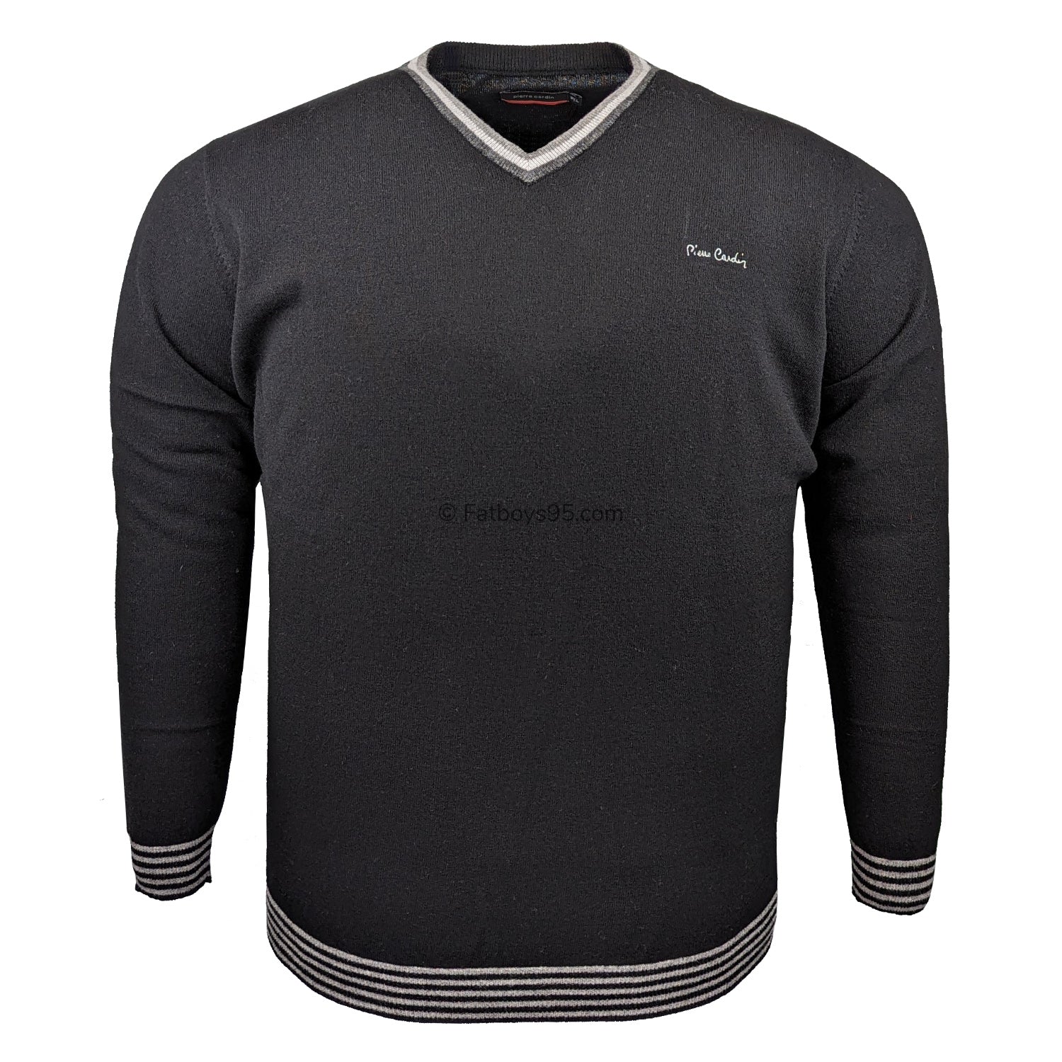 Pierre Cardin V Neck Sweater - 28101400 - Black 1
