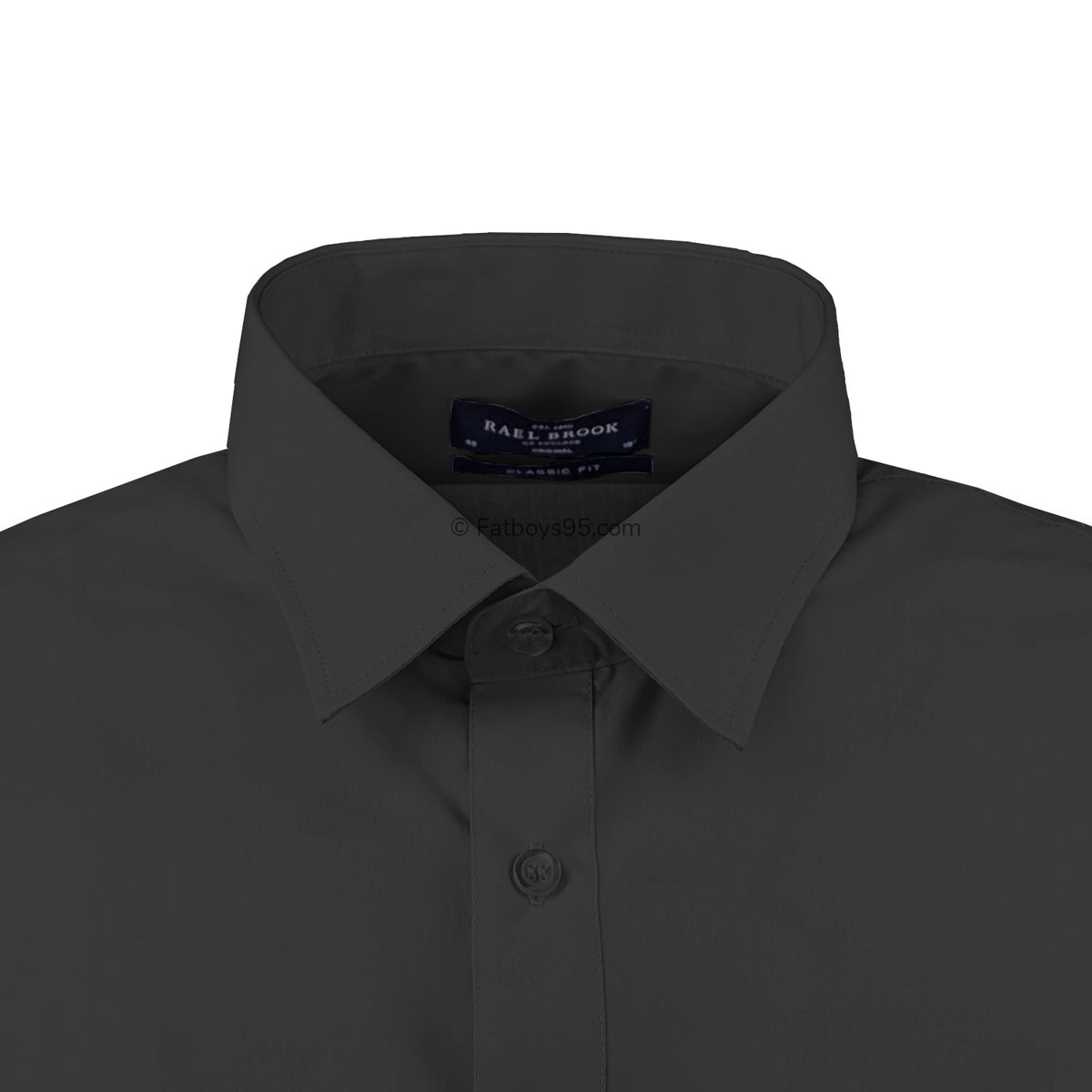 Rael Brook Plain L/S Shirt - 8032 - Black 2