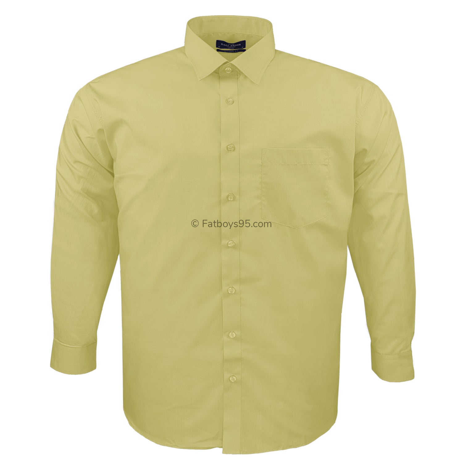 Rael Brook Plain L/S Shirt - 8080 - Mustard 1