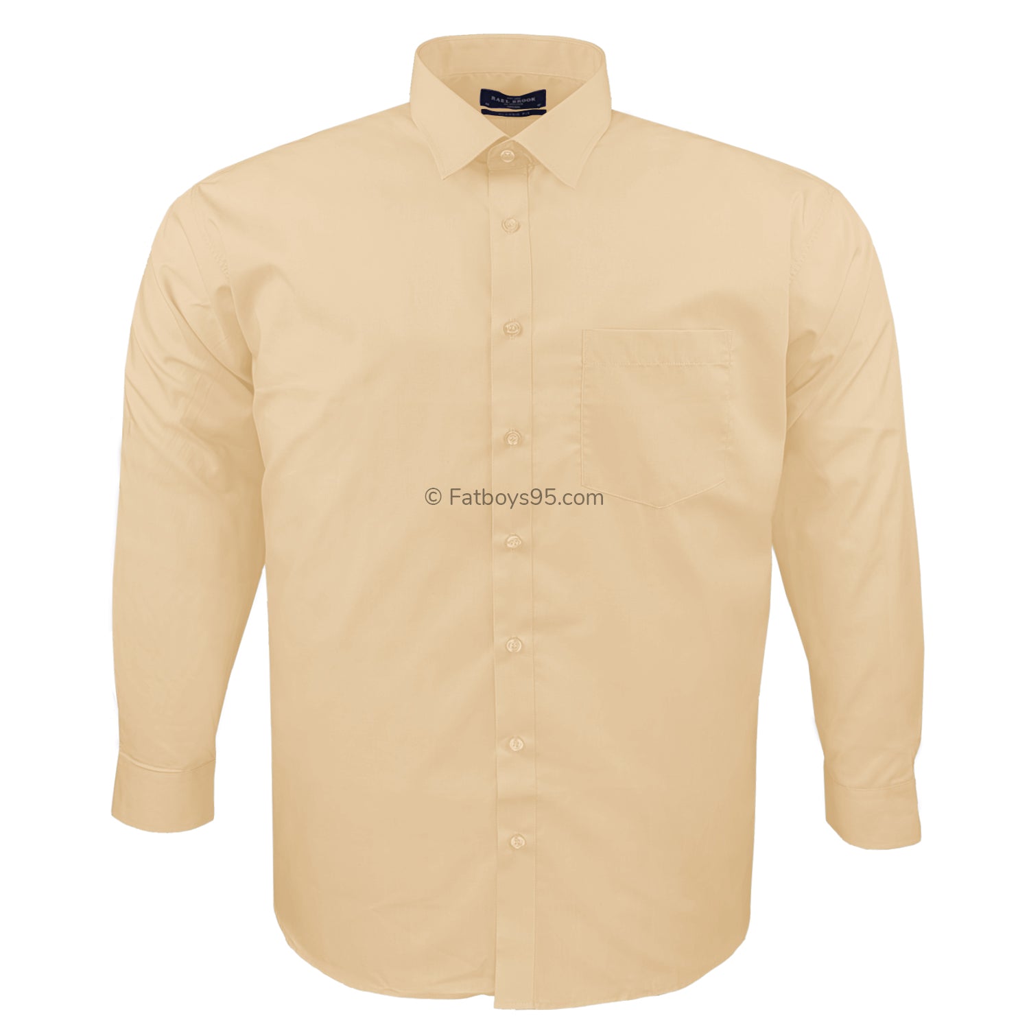 Rael Brook Plain L/S Shirt - 8858 - Peach 1