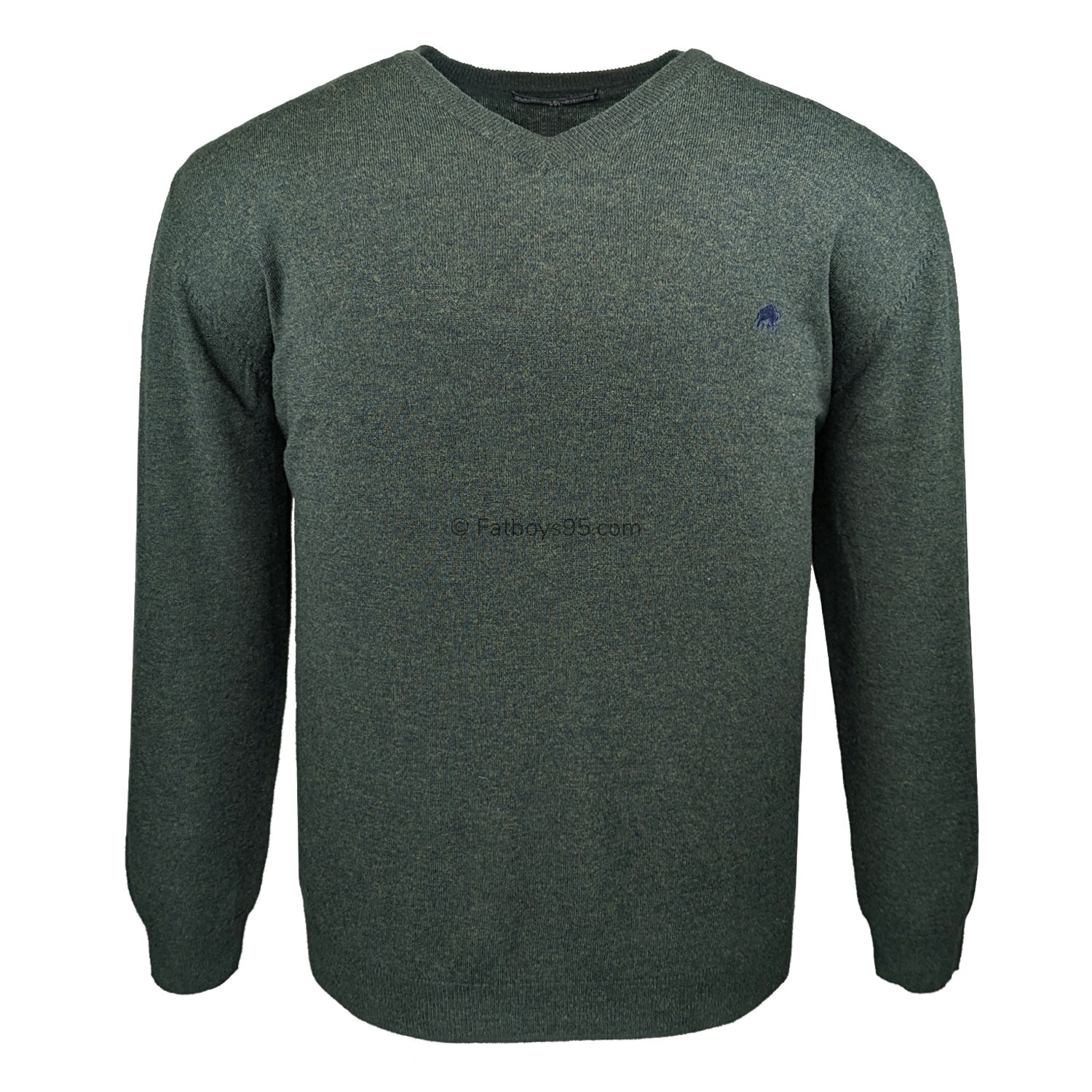 Raging Bull V Neck Sweater - AW1232 - Forest Green 1