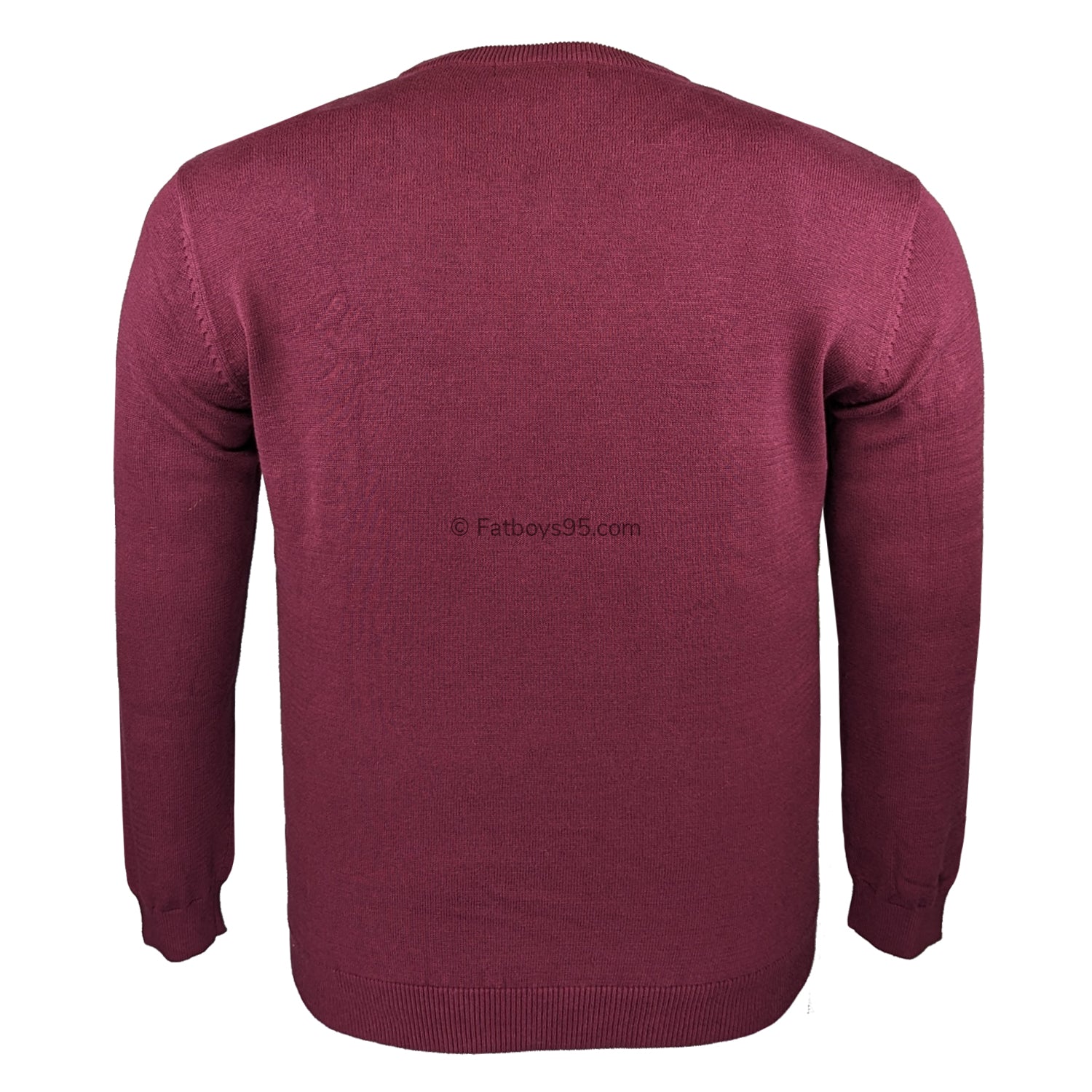 Raging Bull V Neck Cashmere Sweater - RB00503 - Claret 2