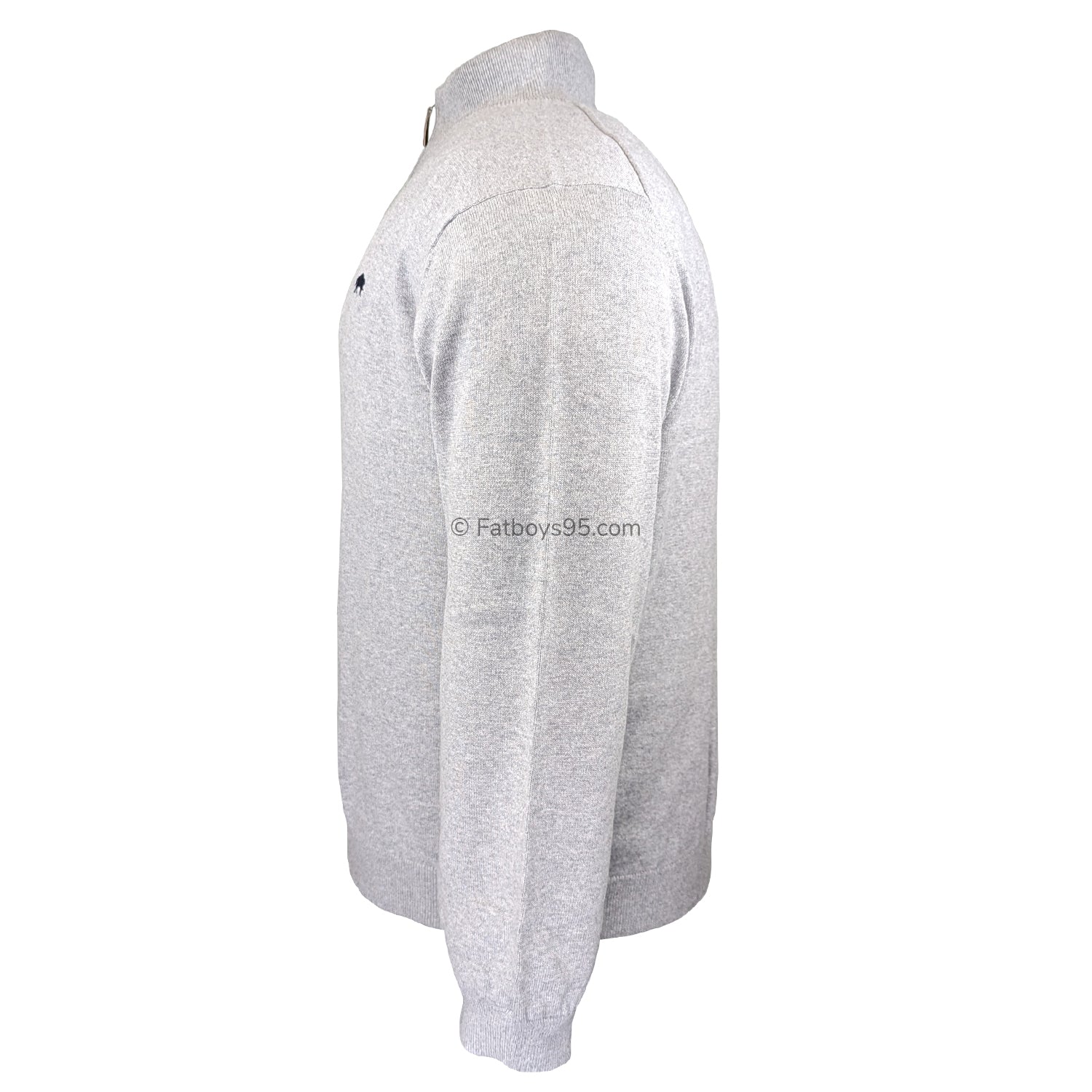 Raging Bull Quarter Zip Jumper - S1448 - Grey Marl 3