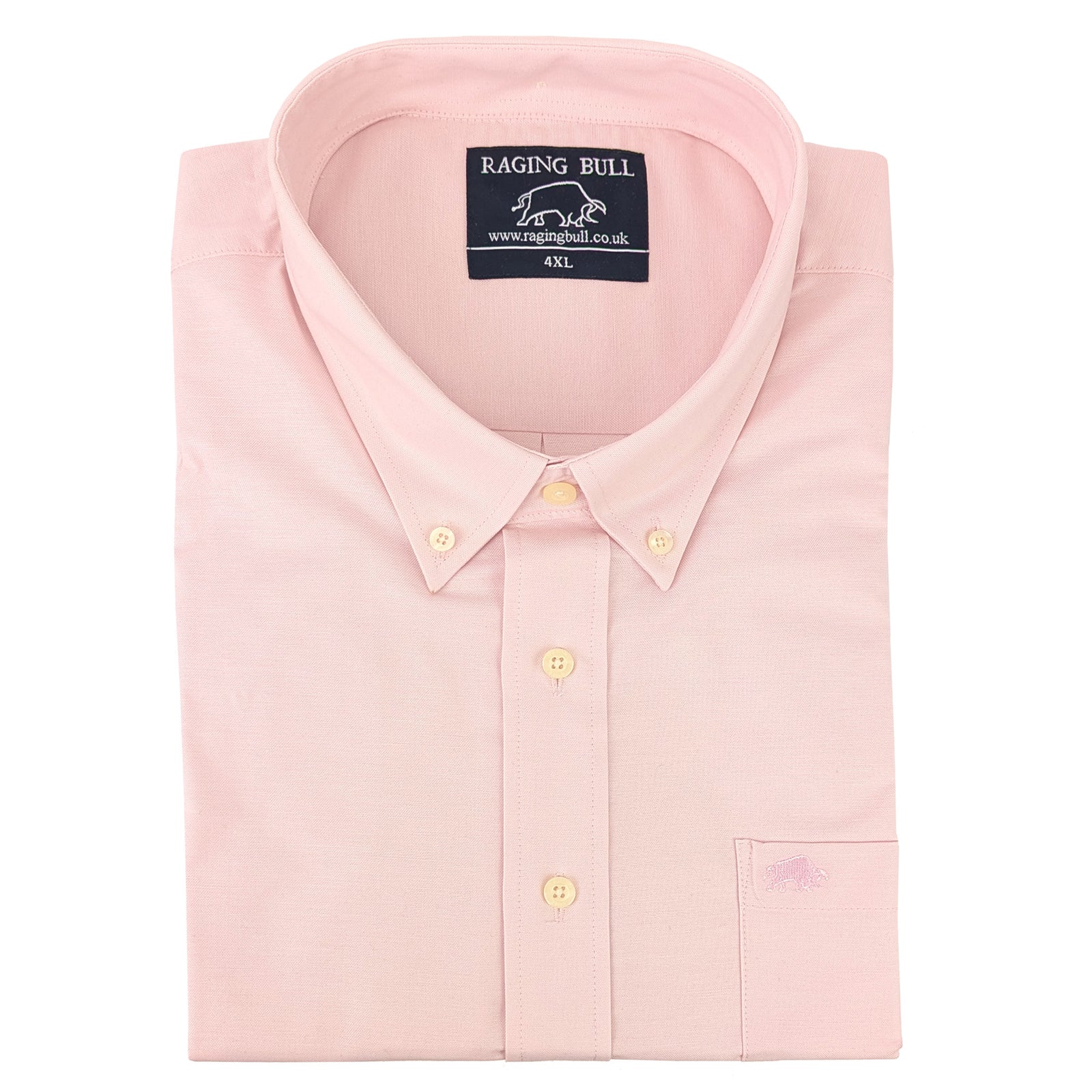 Raging Bull S/S Oxford Shirt - SS1355 - Pink