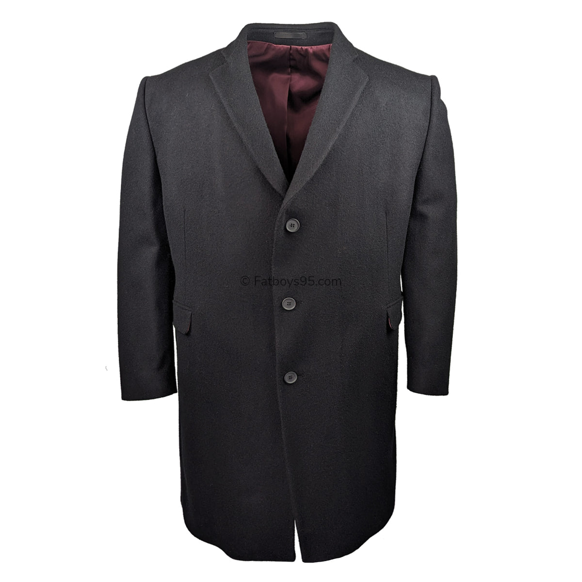 Big Men's Scott Overcoat - S18597OC2 - Black | 52