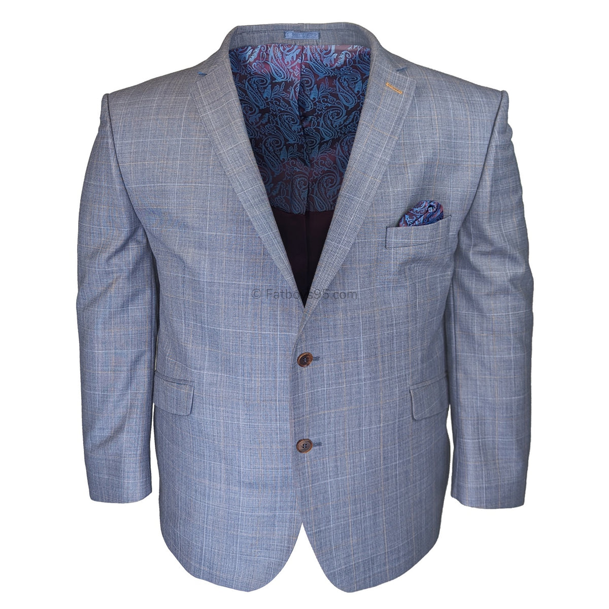 Scott Suit Jacket - SS19204 - Light Blue Check 1