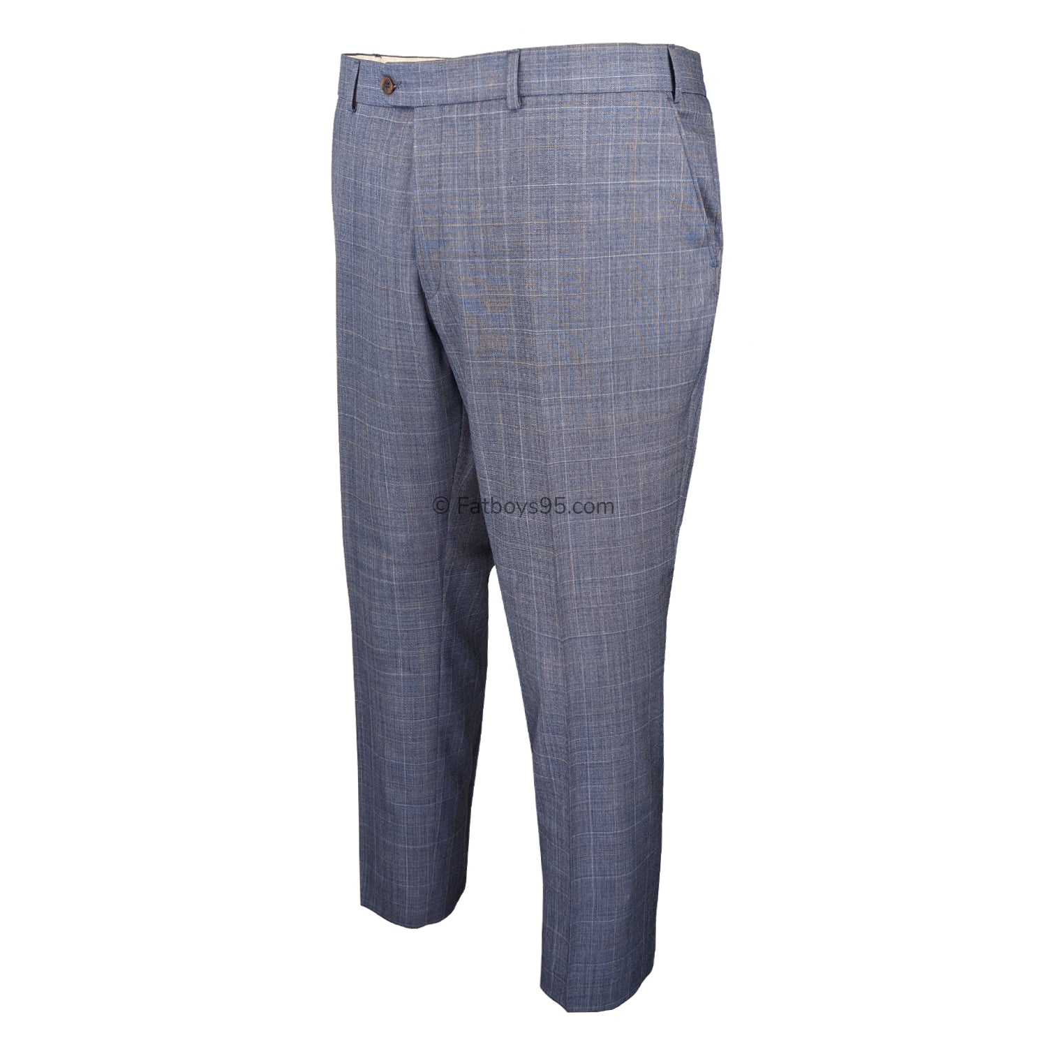 Scott Suit Trousers - SS19204 - Light Blue Check 2