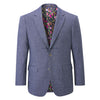 Skopes Tailored Tweed Herringbone Suit Jacket - MM30050 - Jude - Blue