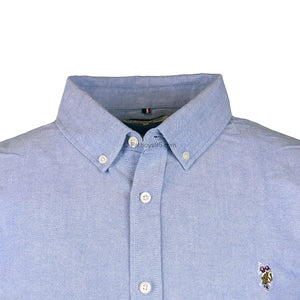 U.S. Polo Assn S/S Oxford Shirt - BUP0008 - Blue Yonder 2