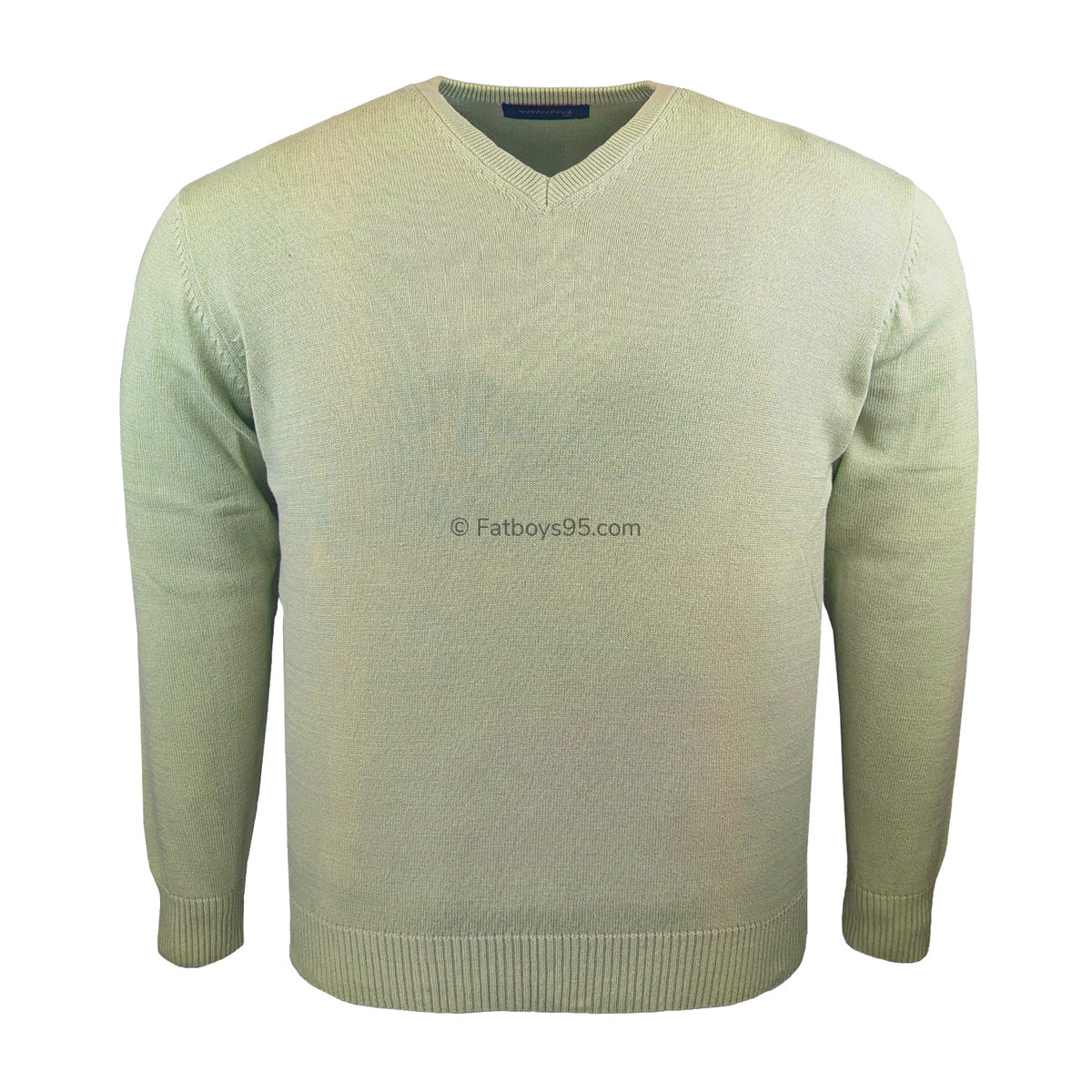 Winterbeck V Neck Jumper - JF54 - Sage 1