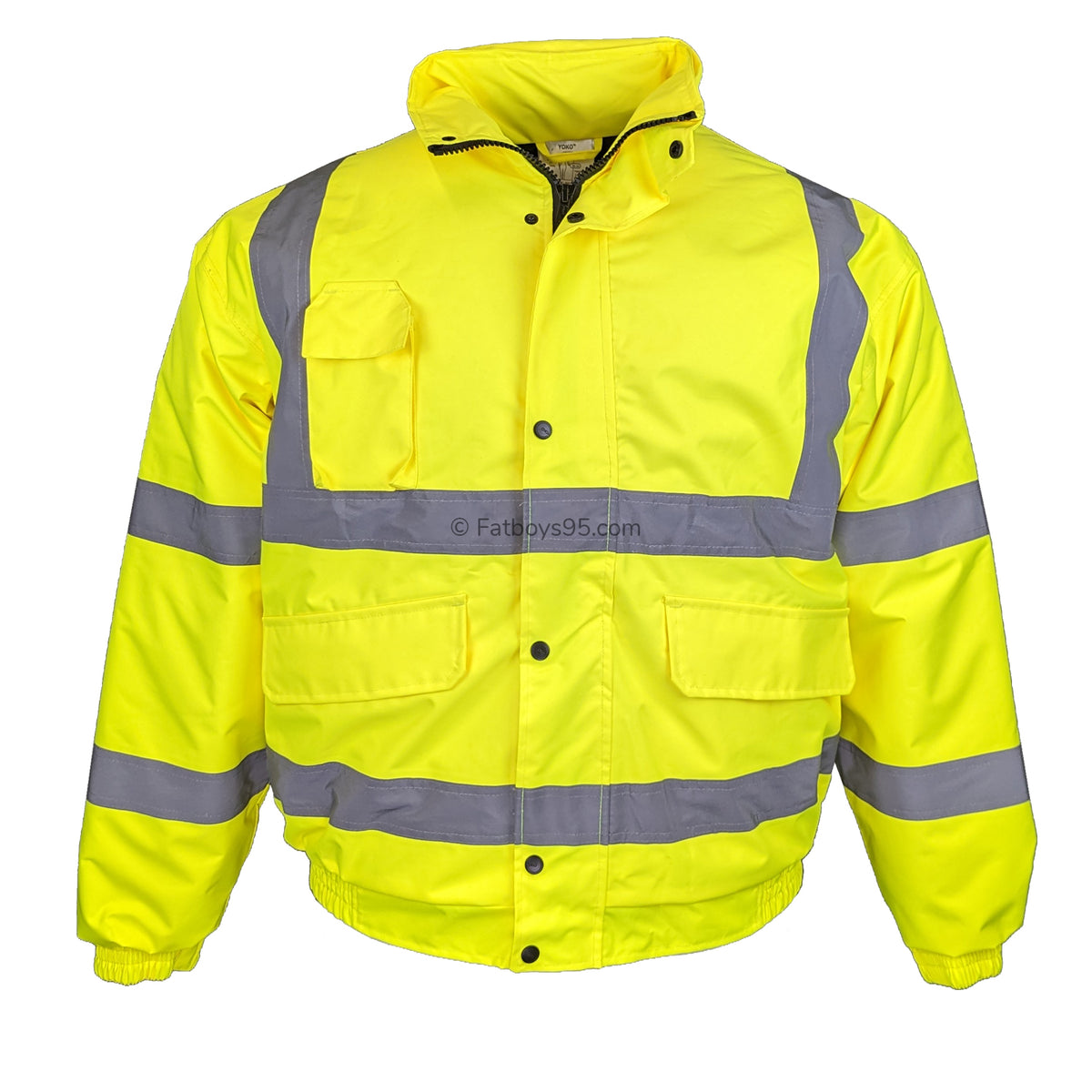 Yoko Hi-Vis Bomber Jacket - HVP211 - Yellow 1