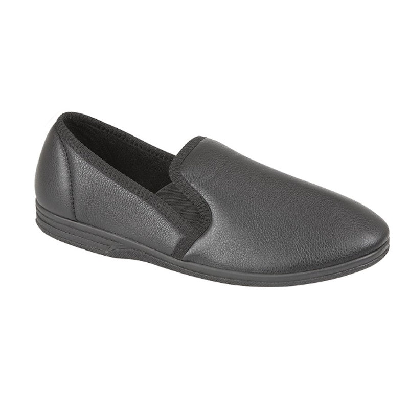 Zedzzz Twin Gusset Slippers - MS499 - Black 1