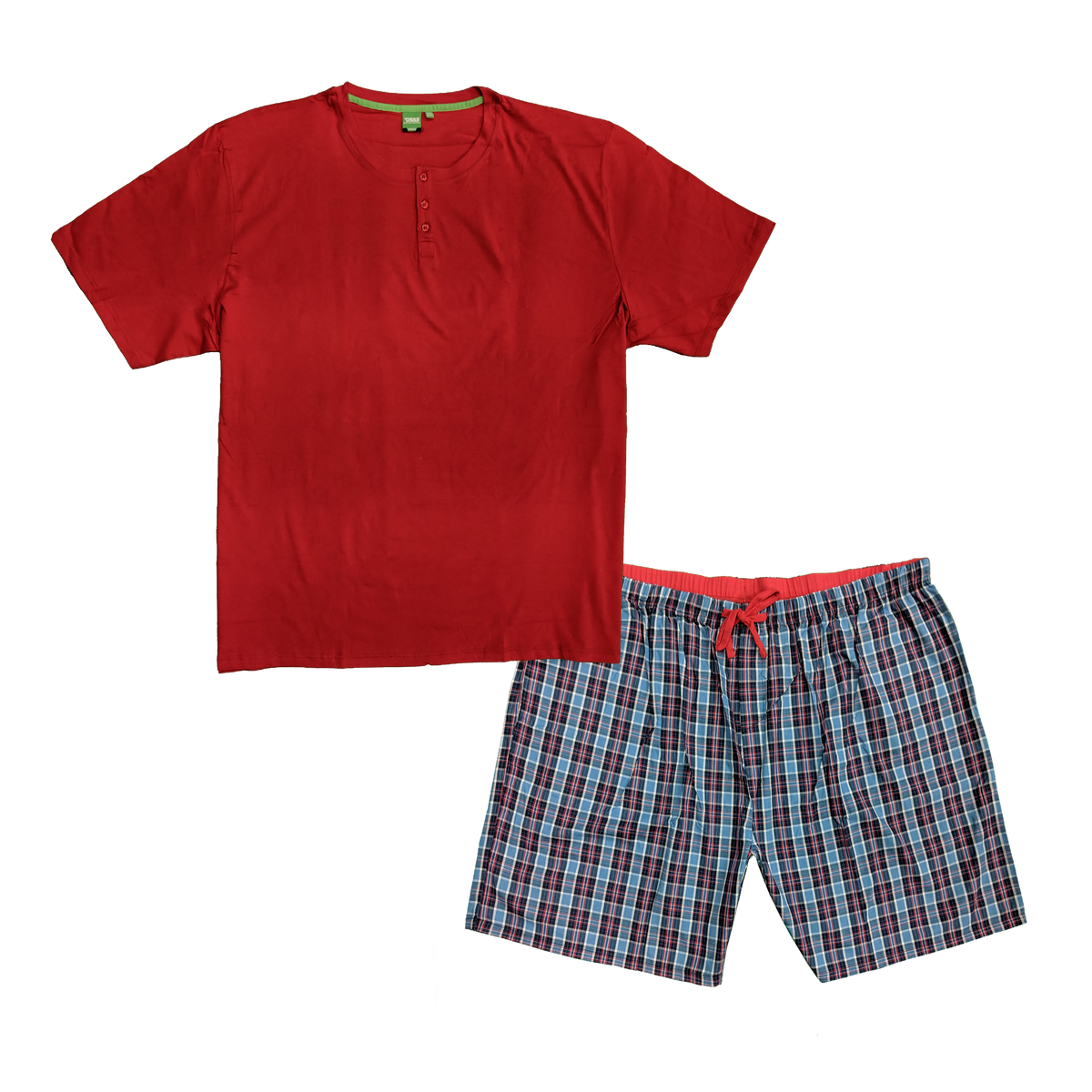 D555 PJs (T-Shirt &amp; Shorts) - KS17515 - Red