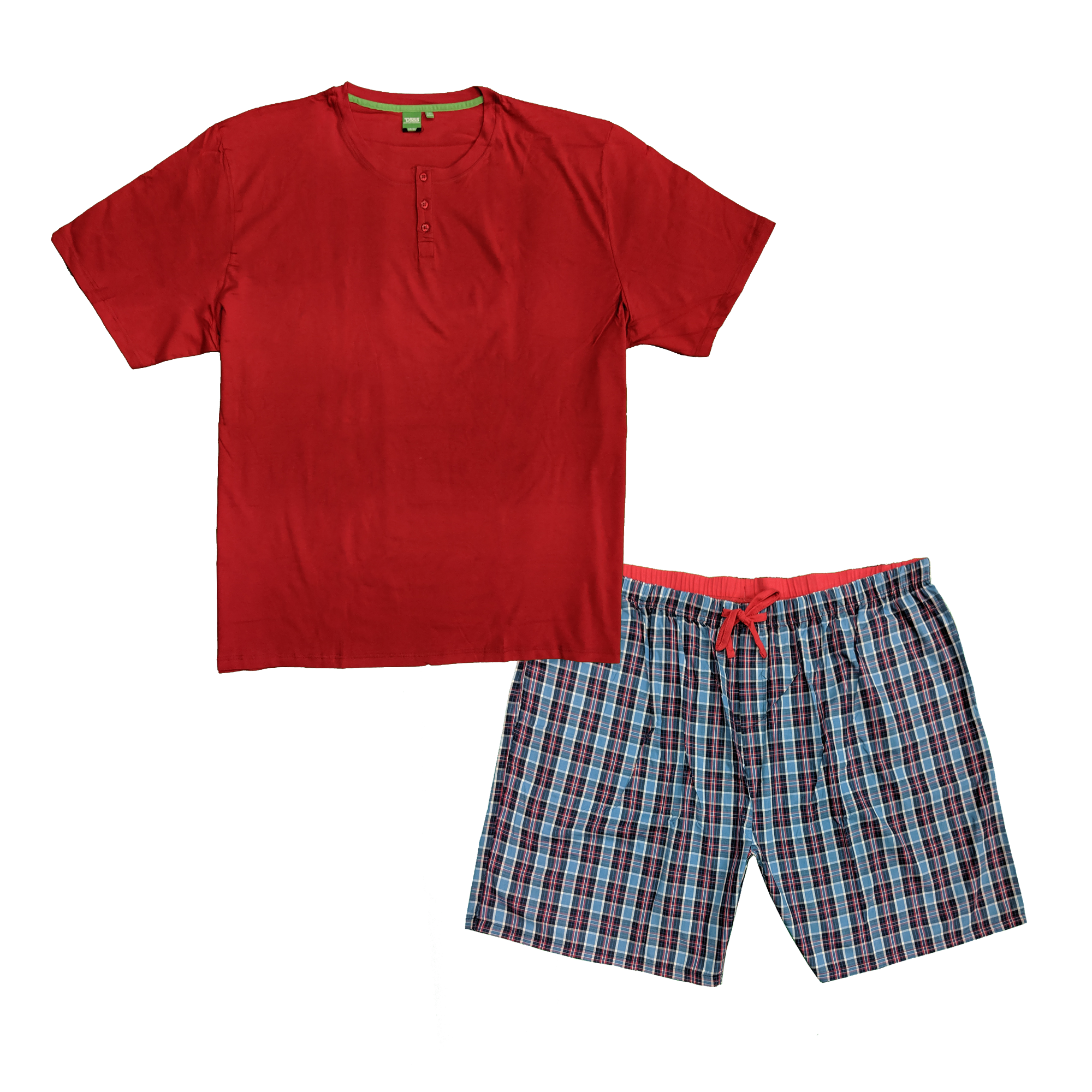 D555 PJs (T-Shirt & Shorts) - KS17515 - Red