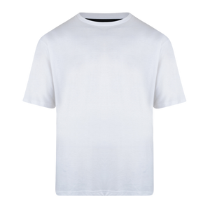 Kam Plain Round Neck T-Shirt - KBS500 - White 1