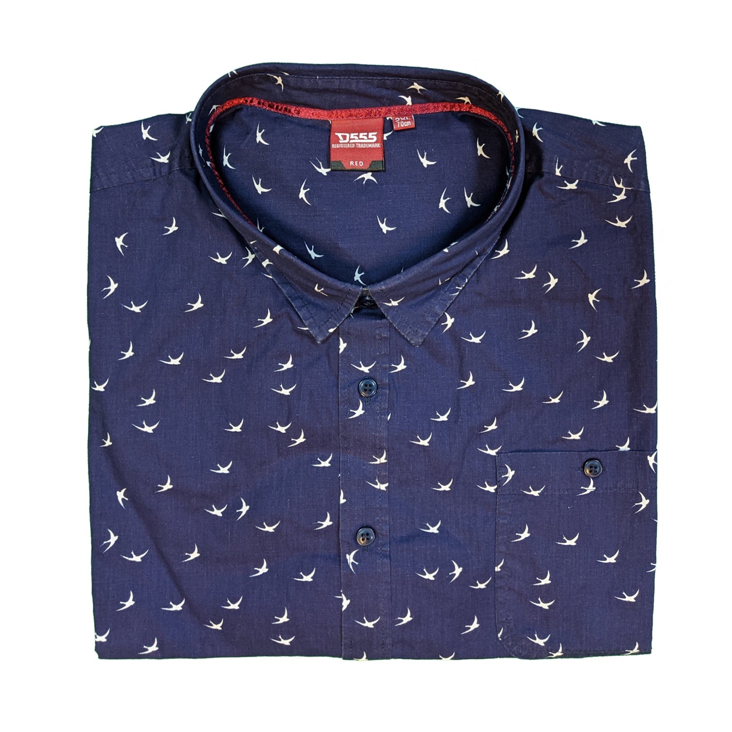 D555 S/S Shirt - KS11476 - Ralph - Navy 1