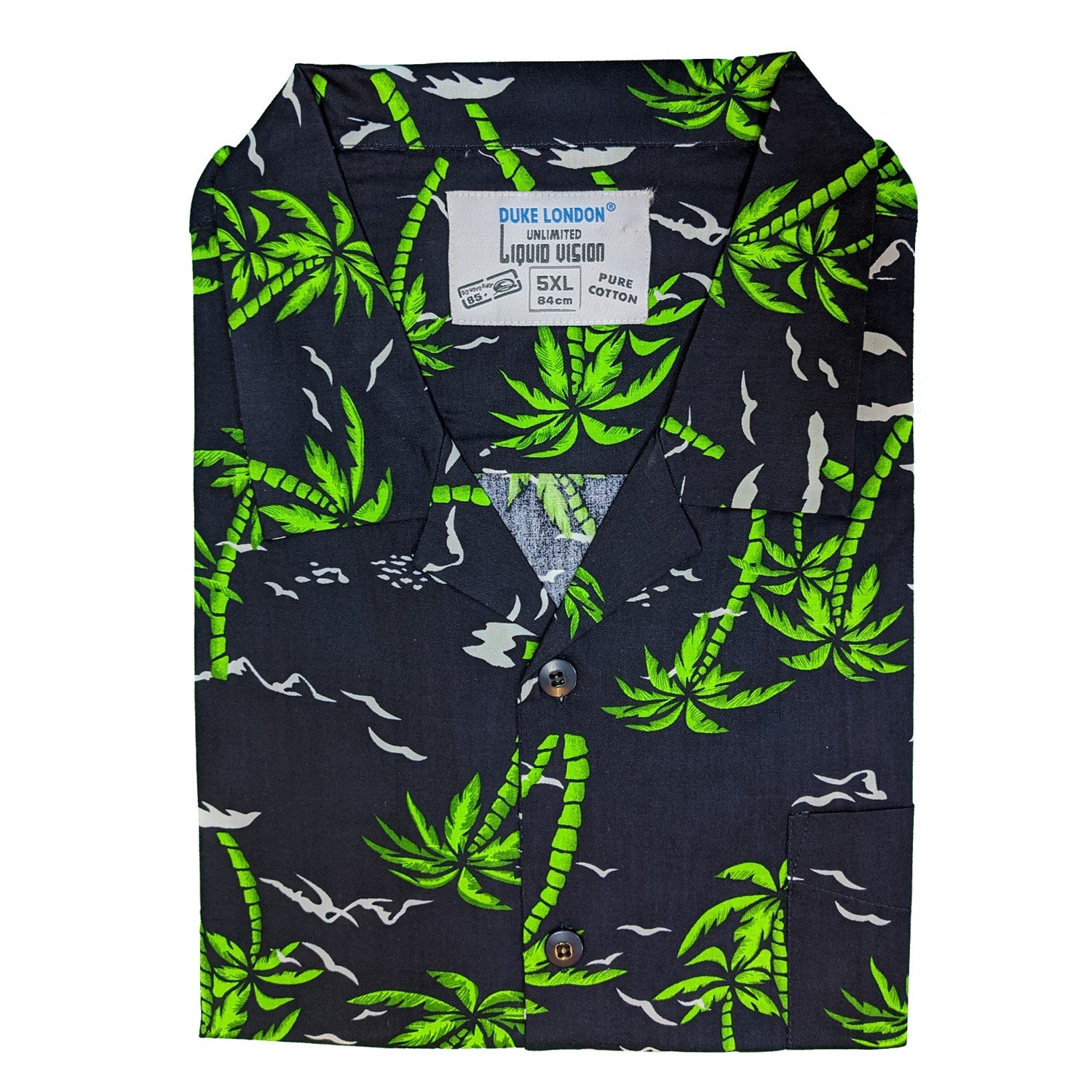 Duke Hawiian S/S Shirt - KS1123 - Santus - Navy 1