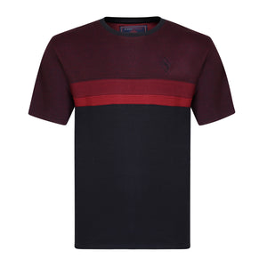 Kam Dobby Weave T-Shirt - KBS 5308 - Burgundy 1