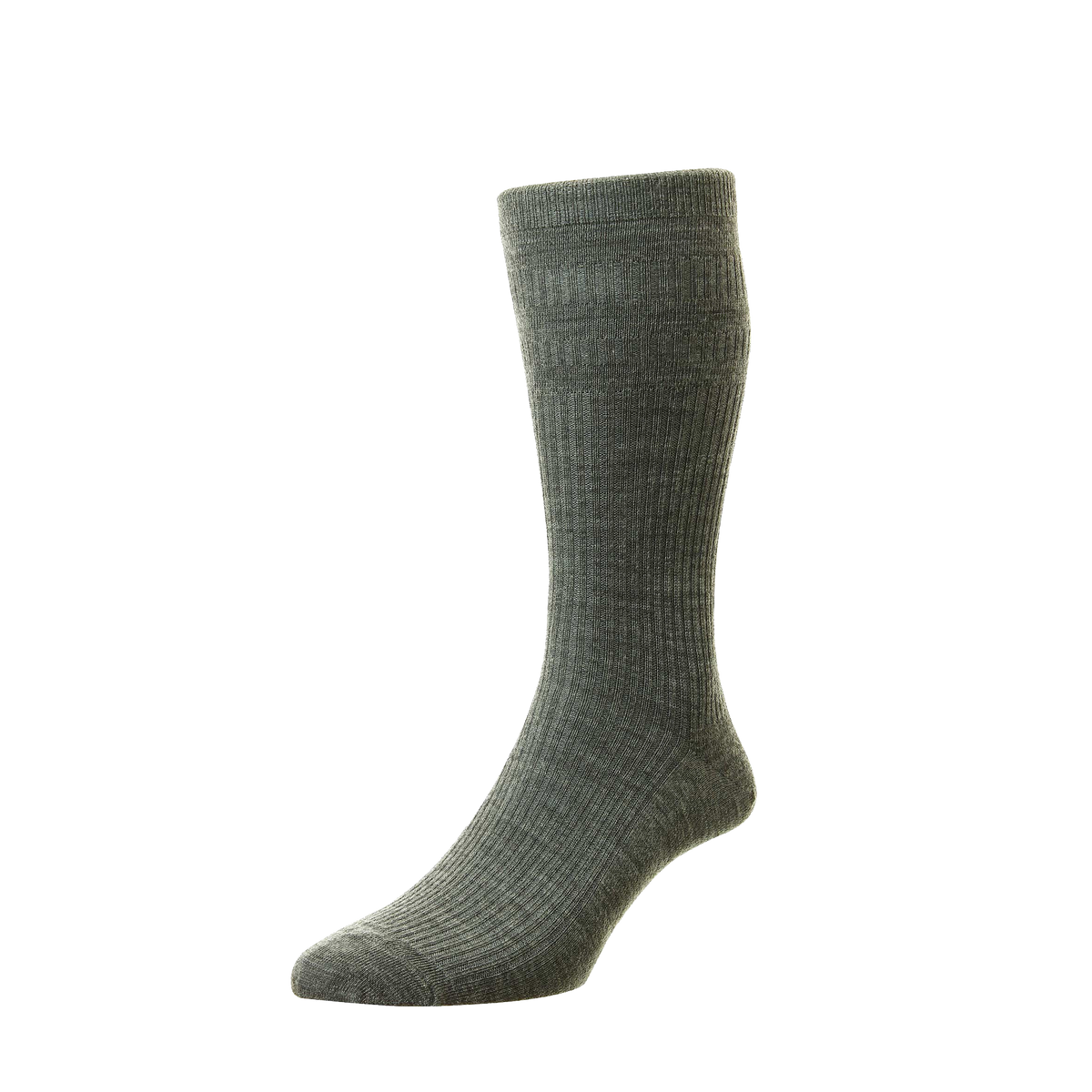 HJ Extra Wide Softop Socks - HJ191H - Cotton - Mid Grey