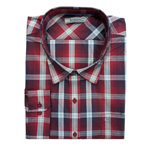 Haggar L/S Shirt - HG3040356 - Maple Red 1