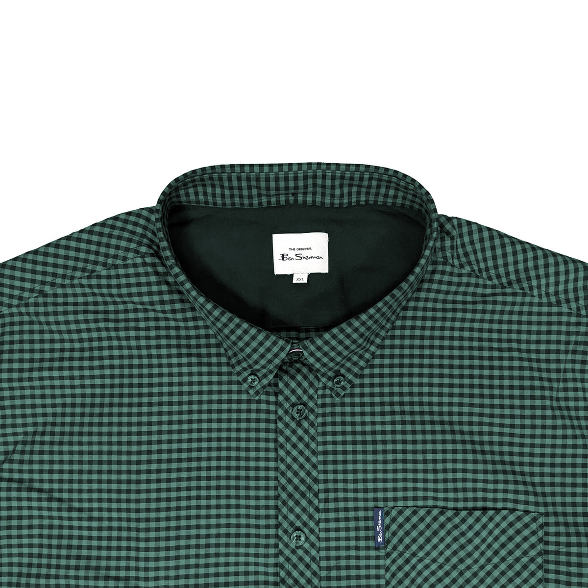Ben Sherman S/S Shirt - 0059142IL - Dark Emerald 3