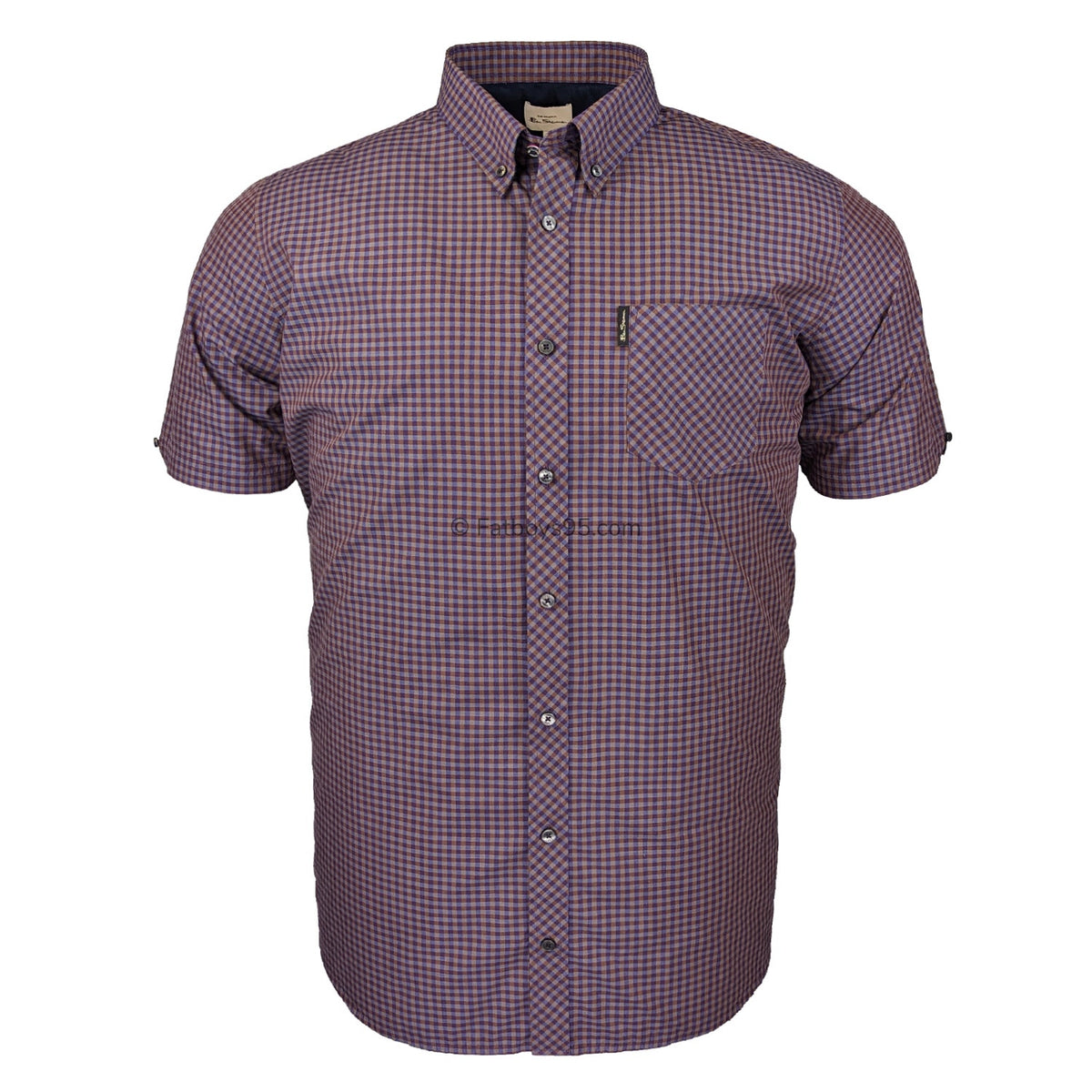 Ben Sherman Signature Core Gingham S/S Shirt - 0059142IL - Ginger 1