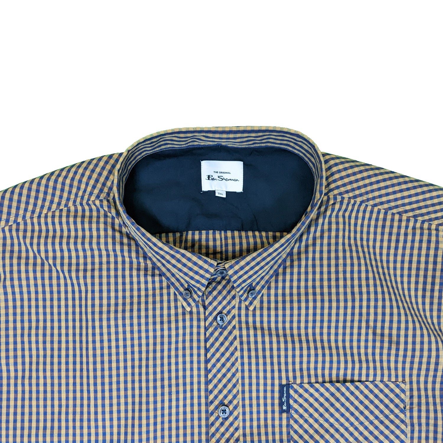 Ben Sherman S/S Shirt - 0059142IL - Ochre 3