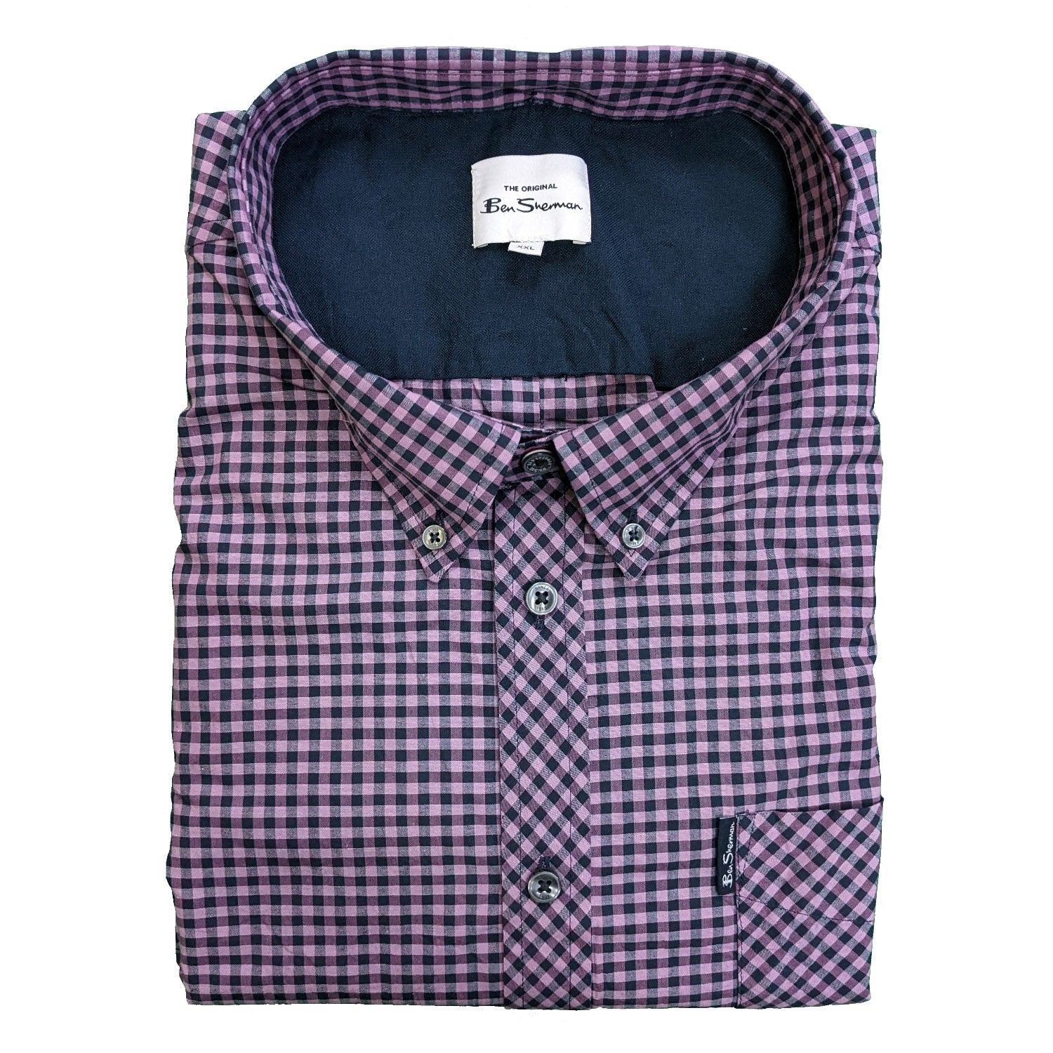 Ben Sherman S/S Shirt - 0059142IL - Violet 1