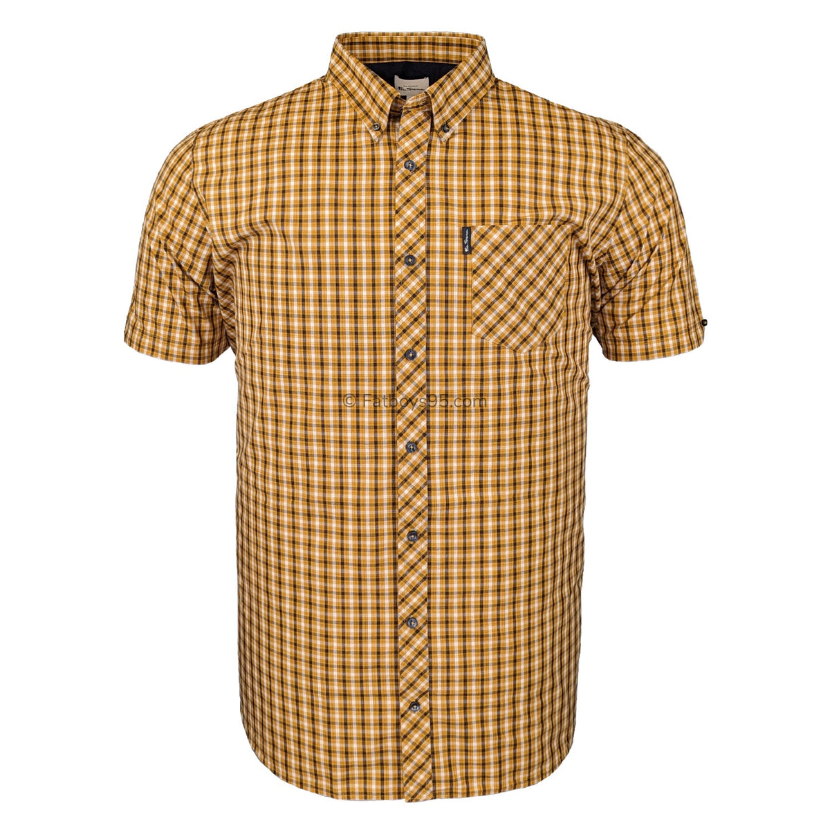 Ben Sherman Signature House Check S/S Shirt - 0059144IL - Mustard 1