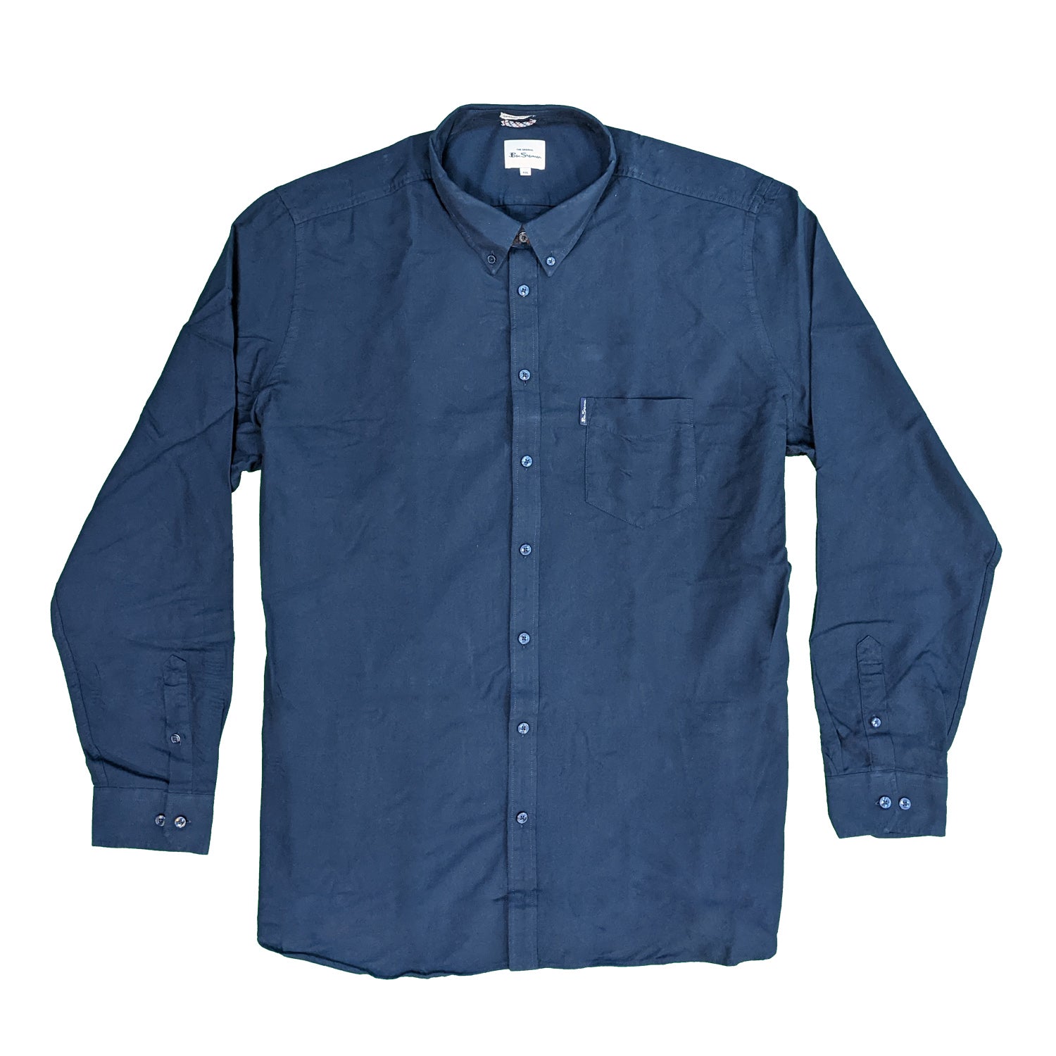 Ben Sherman L/S Oxford Shirt - 0065094IL - Dark Navy 2