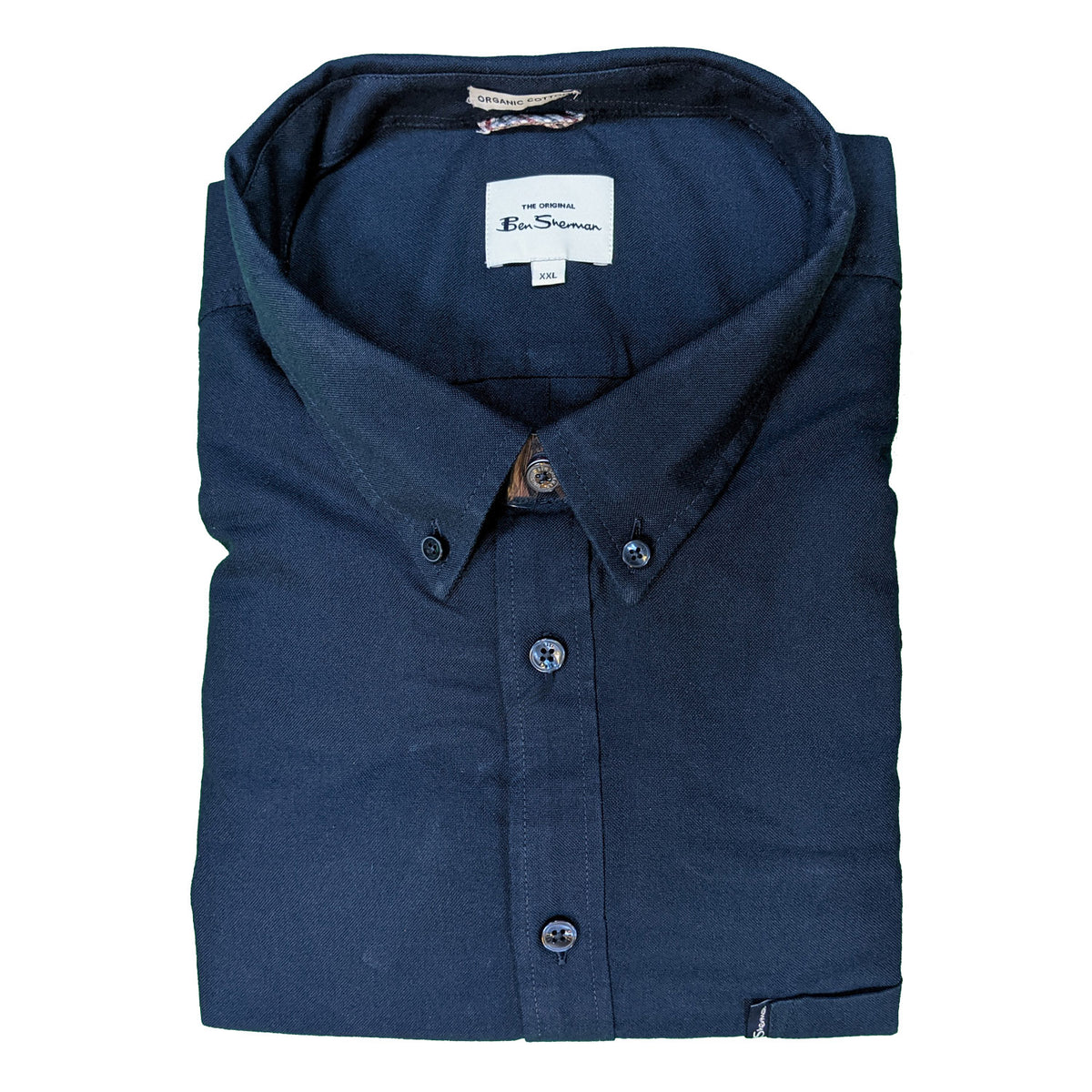 Ben Sherman L/S Oxford Shirt - 0065094IL - Dark Navy 1