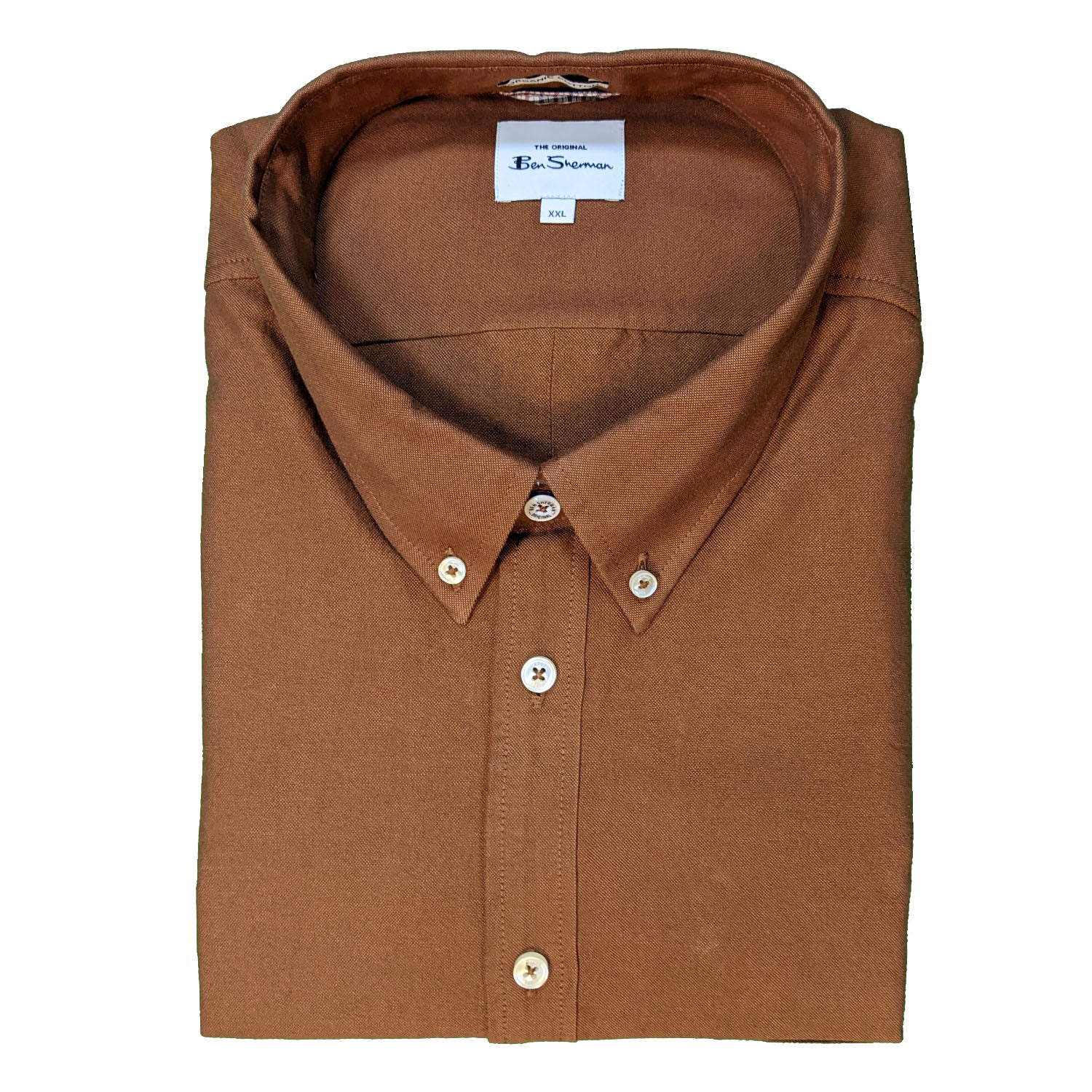 Ben Sherman L/S Oxford Shirt - 0065094IL - Gold Metal 1