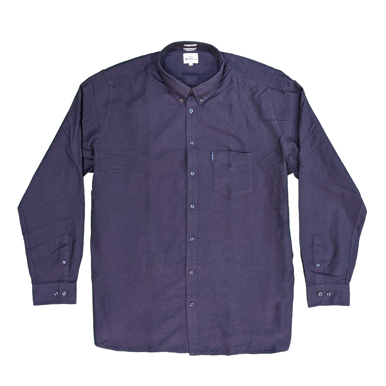 Ben Sherman L/S Oxford Shirt - 0065094IL - Purple 2