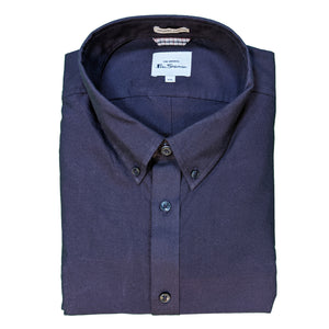 Ben Sherman L/S Oxford Shirt - 0065094IL - Purple 1