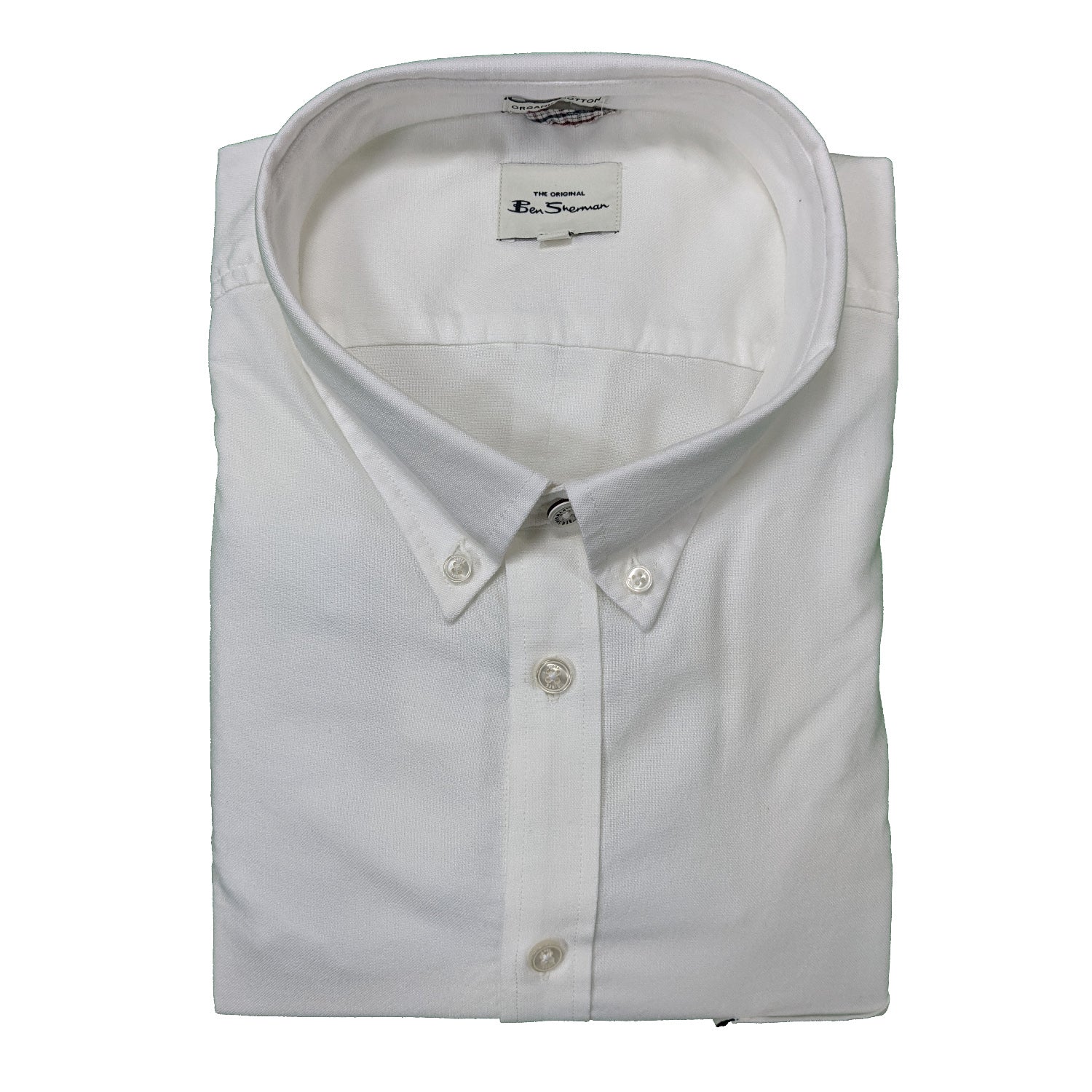 Ben Sherman L/S Oxford Shirt - 0065094IL - White 1