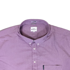 Ben Sherman S/S Oxford Shirt - 0065095IL - Grape 3