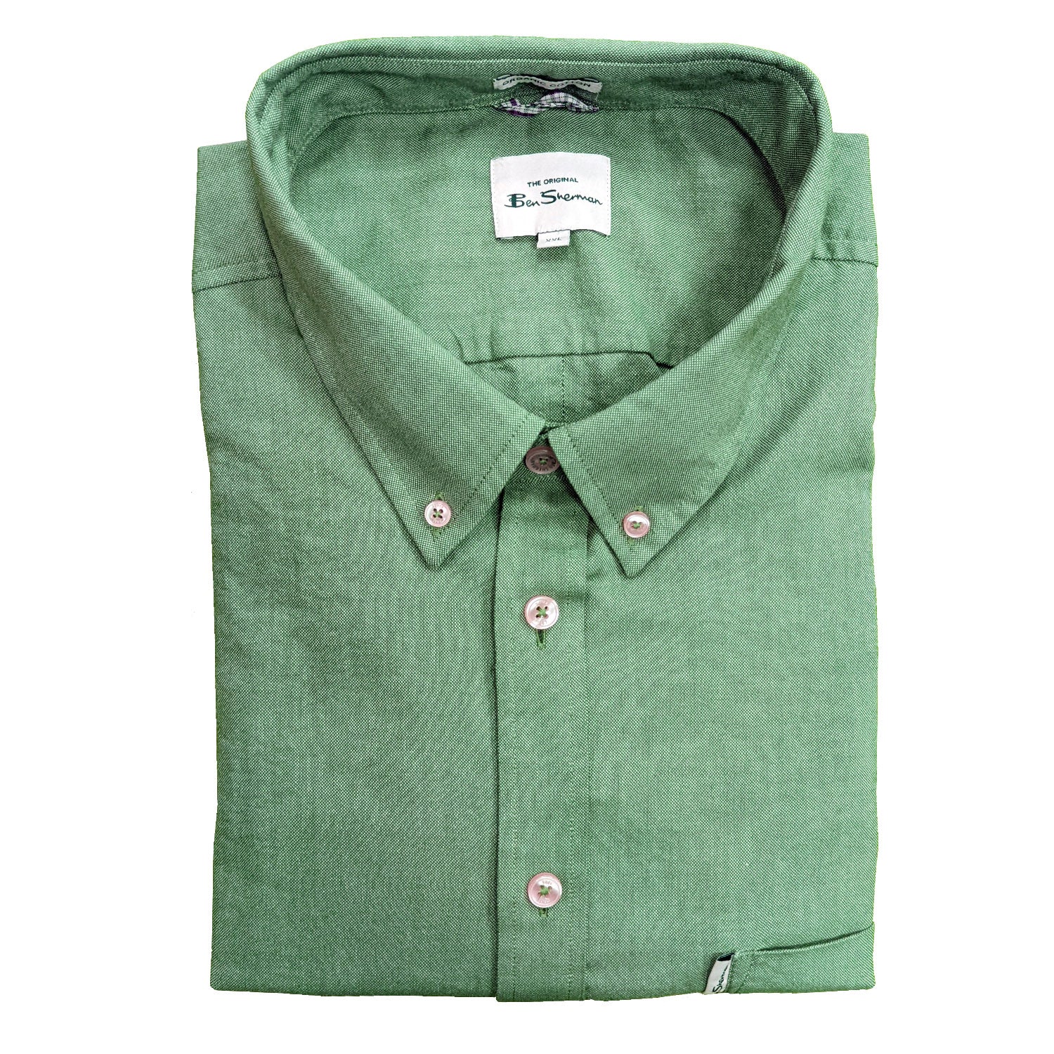 Ben Sherman S/S Oxford Shirt - 0065095IL - Jade 1