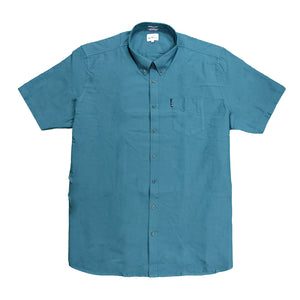 Ben Sherman S/S Oxford Shirt - 0065095IL - Wedgewood Blue 2