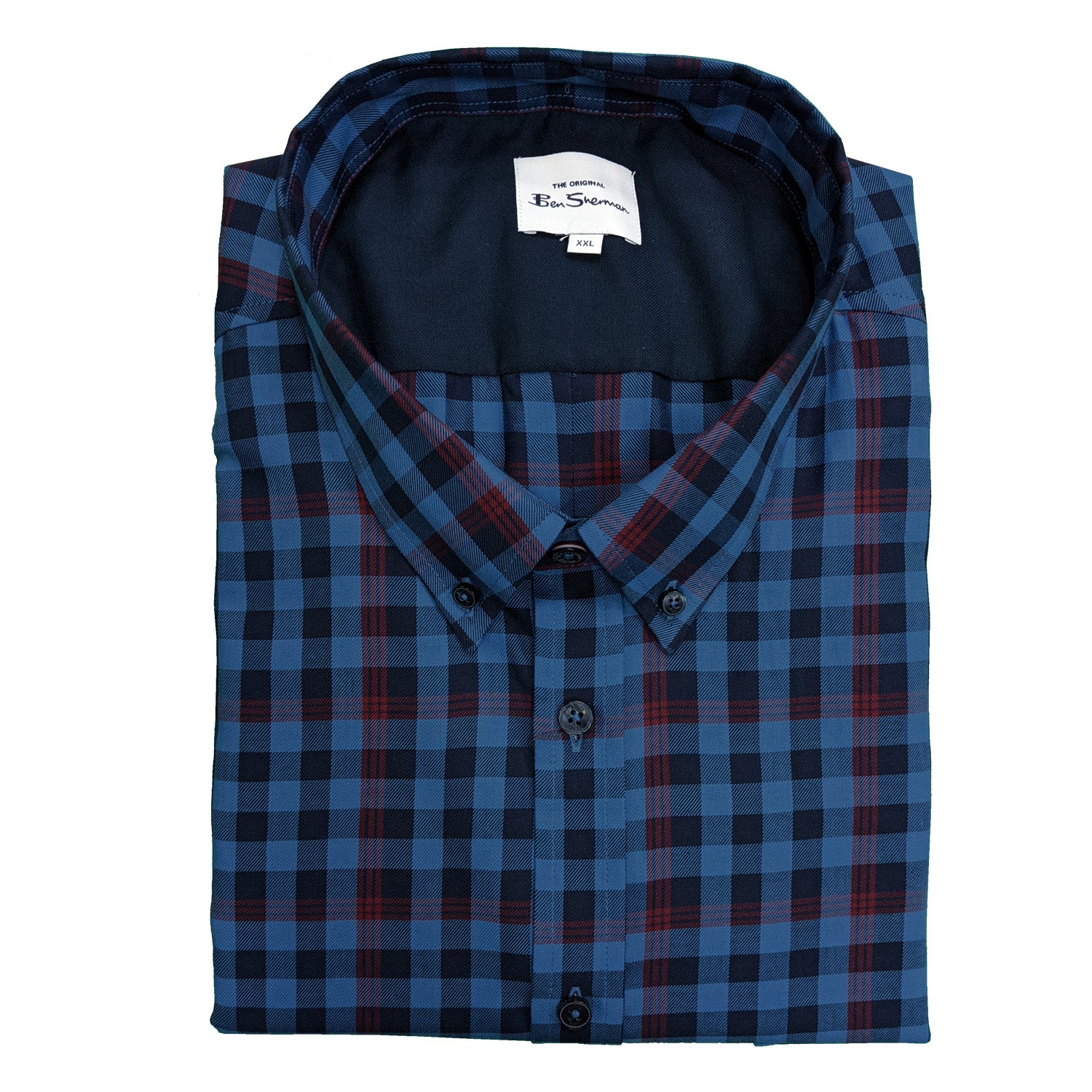 Ben Sherman S/S Shirt - 0066698IL - Bright Blue 1