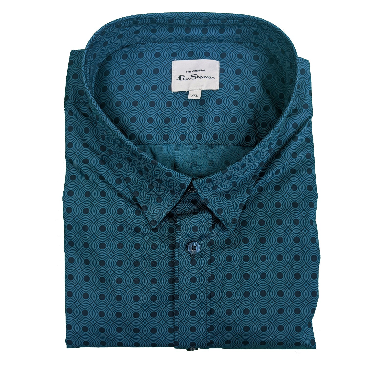 Ben Sherman L/S Shirt - 0068060IL - Dark Teal 1