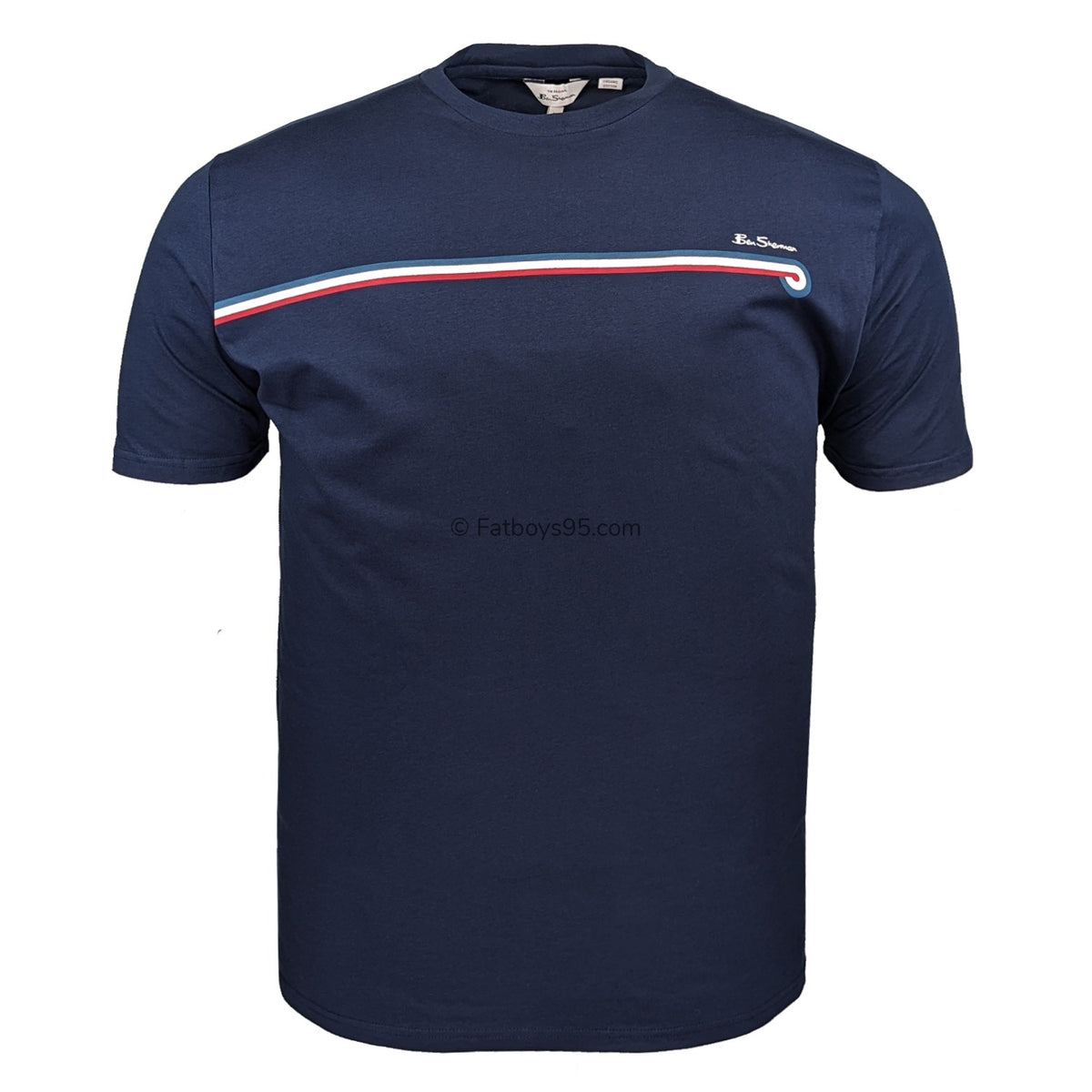 Ben Sherman Core Stripe Tee - 0076114IL - Dark Navy 1