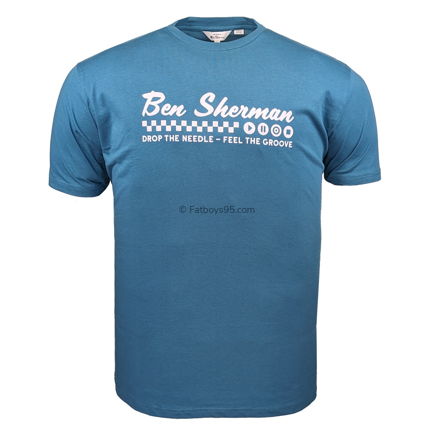 Ben Sherman Feel The Groove Tee - 0076117IL - Teal 1