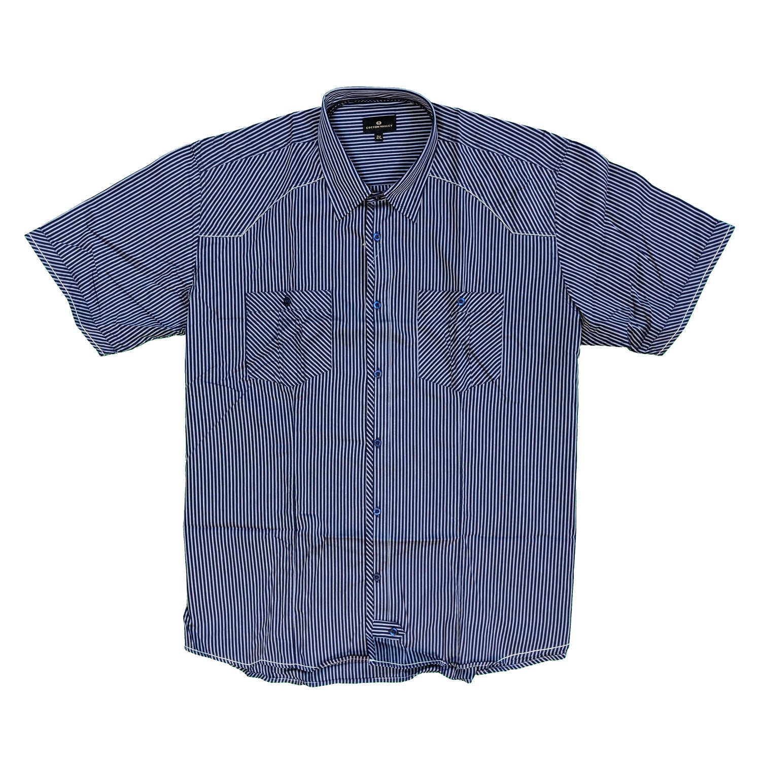 Cotton Valley S/S Shirt - 14152 - Navy 2