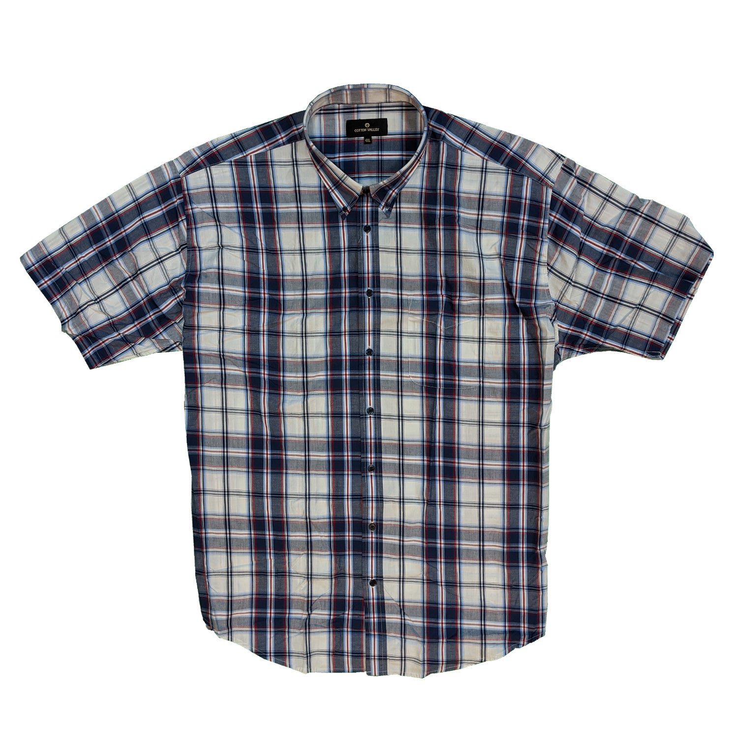 Cotton Valley S/S Shirt - 14180 - White Check 2